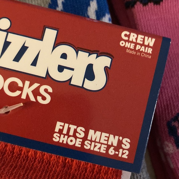 Men’s 6 Pack Candy Sweet Treats Junk Food Theme Crew Socks Set - Picture 2 of 11